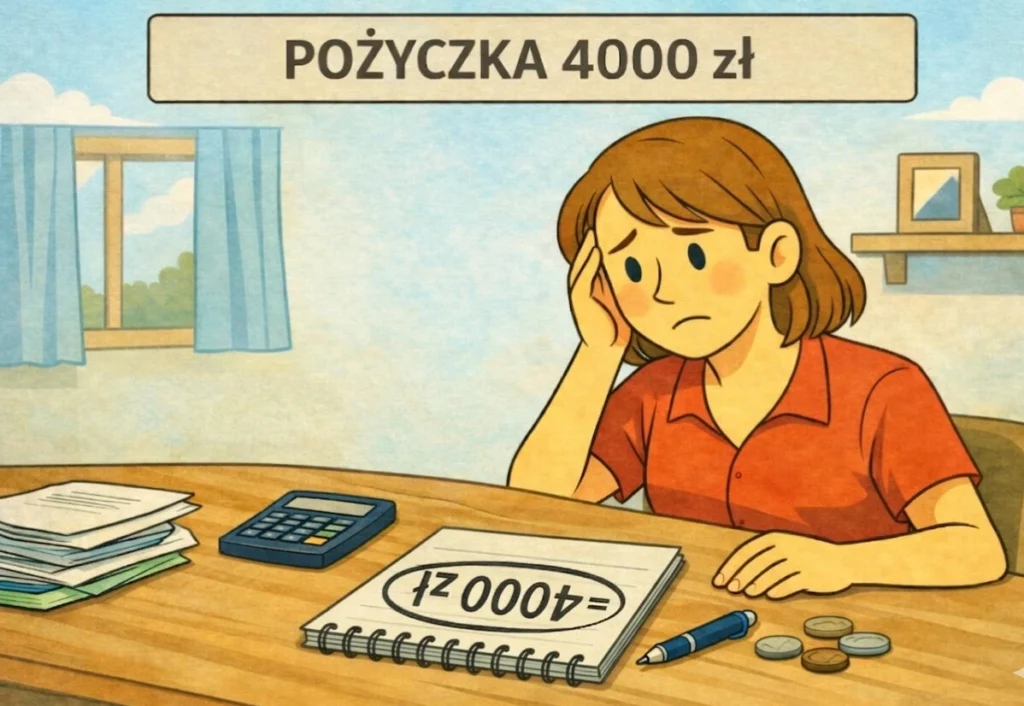 Kobieta planująca domowy budżet i spłatę zobowiązania w 2026 roku.
