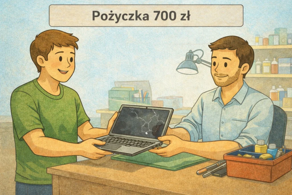 Szybka pożyczka 700 zł na naprawę sprzętu.