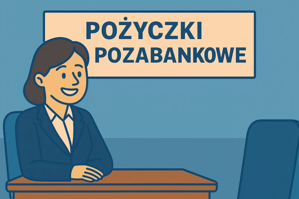 Konsultantka omawiająca pożyczki pozabankowe online w 2026 roku.